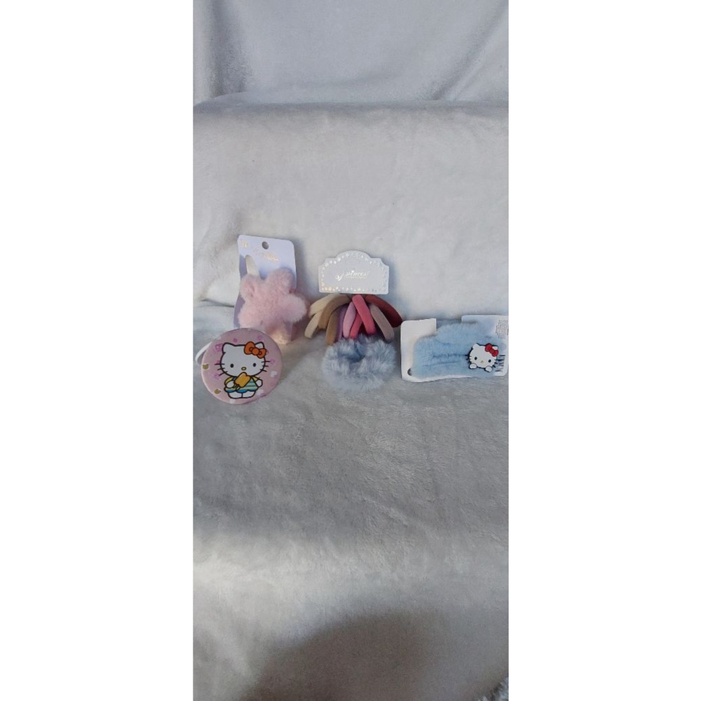 Pink Blue Hello Kitty hair accessories